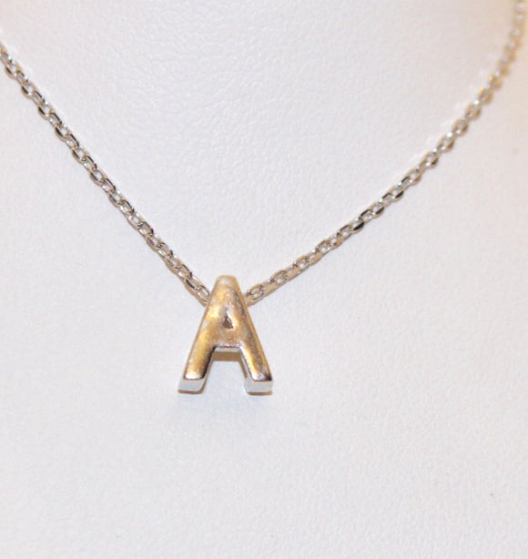 Sterling Silver Plain small letter A