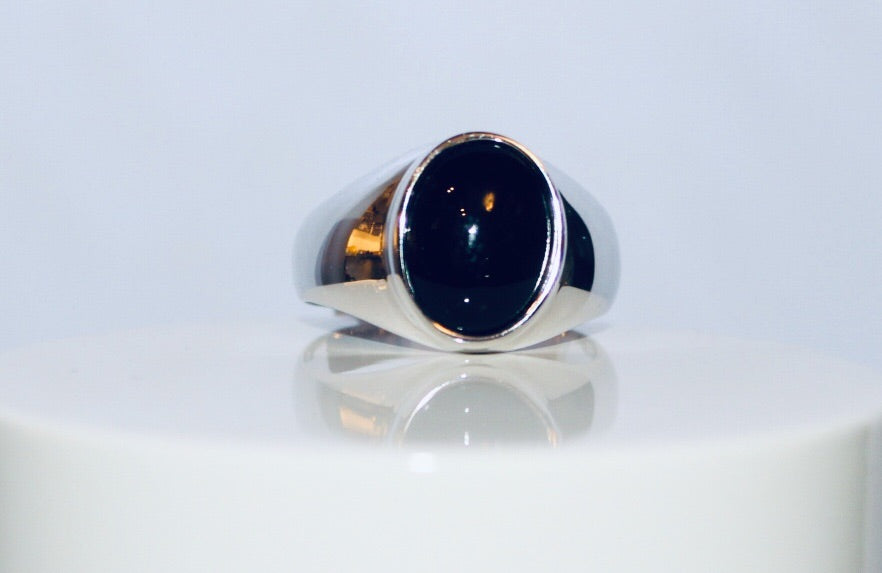 Sterling Silver Onyx Ring – J Hartmann Jewellers