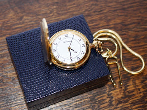 Sekonda Classic Gold Plate Hunter Pocket Watch #3799