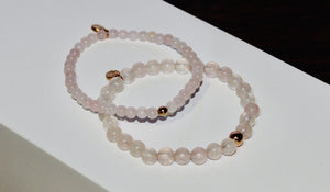 Rose Quartz Saturn Lg or Sm From The Sparkling Jewels Collection