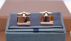 Red Plate Stainless Steel Cuff-links#7