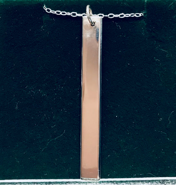 Sterling Silver Bar disc