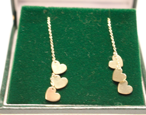 9 carat yellow gold Trilogy of Hearts