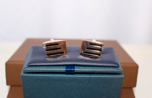 Red Plate Stainless Steel Cuff-links #6